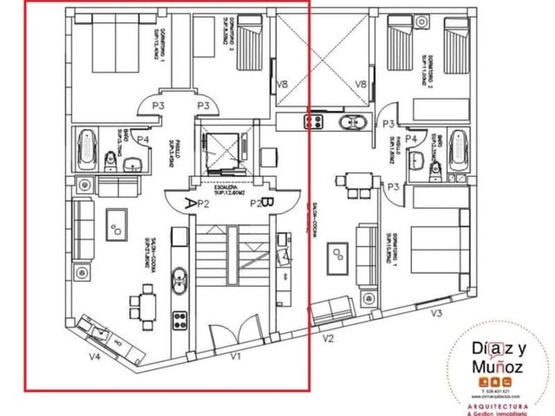 2 Cuarto Apartamento en venta