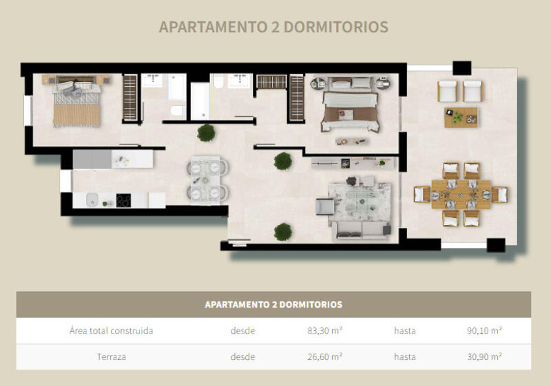 3 Cuarto Apartamento en venta