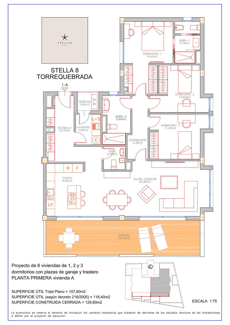 2 Schlafzimmer Appartement zu verkaufen