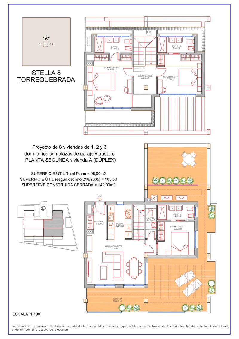 2 slaapkamer Appartement Te koop