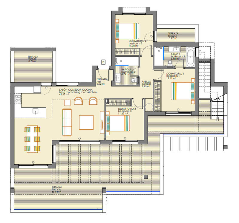 3 chambre Appartement à vendre