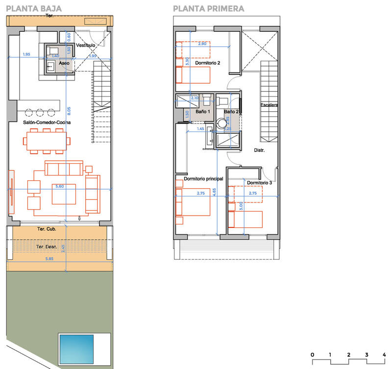 3 slaapkamer Gezinswoning Te koop