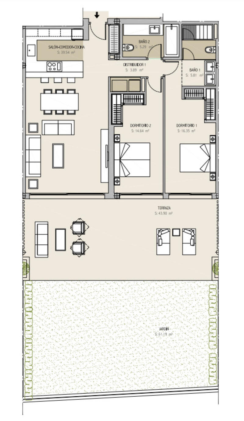 2 chambre Appartement à vendre