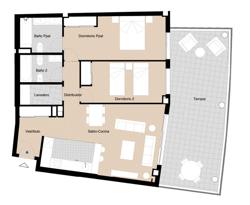 2 Cuarto Apartamento en venta