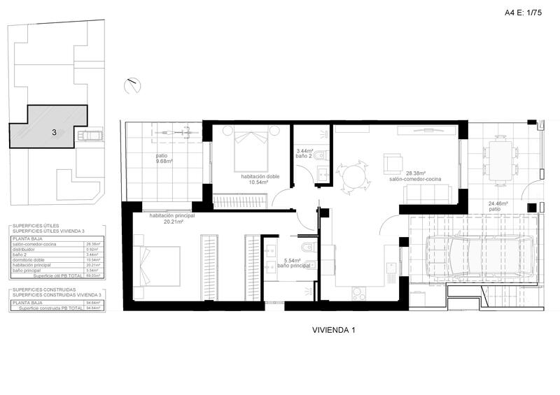 2 Schlafzimmer Stadthaus zu verkaufen