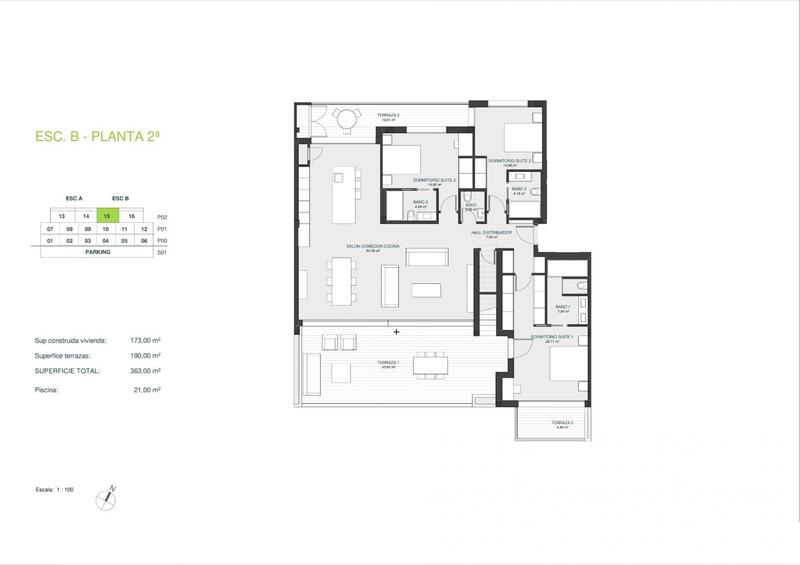 3 Cuarto Apartamento en venta