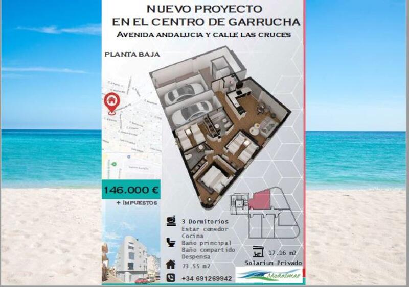 Lejlighed til salg i Garrucha, Almería
