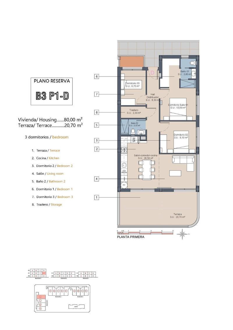 3 Cuarto Apartamento en venta