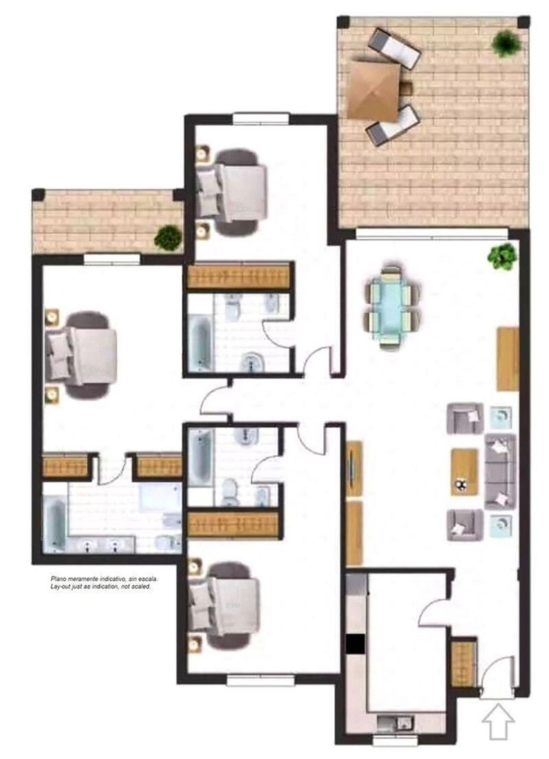 3 chambre Appartement à vendre