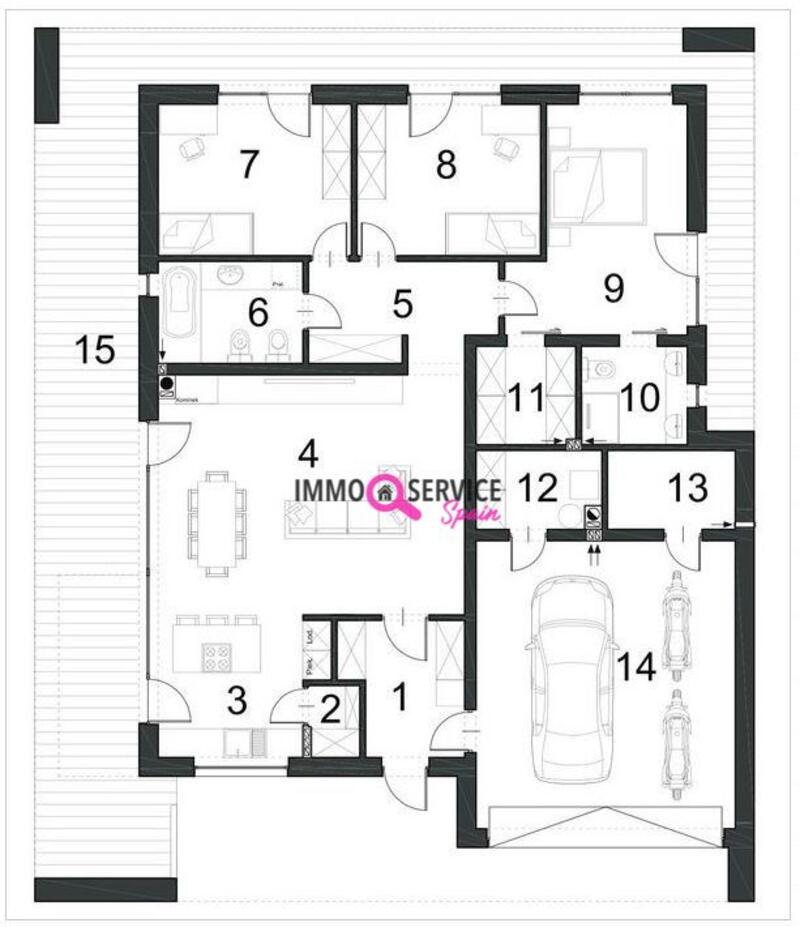 3 Schlafzimmer Villa zu verkaufen