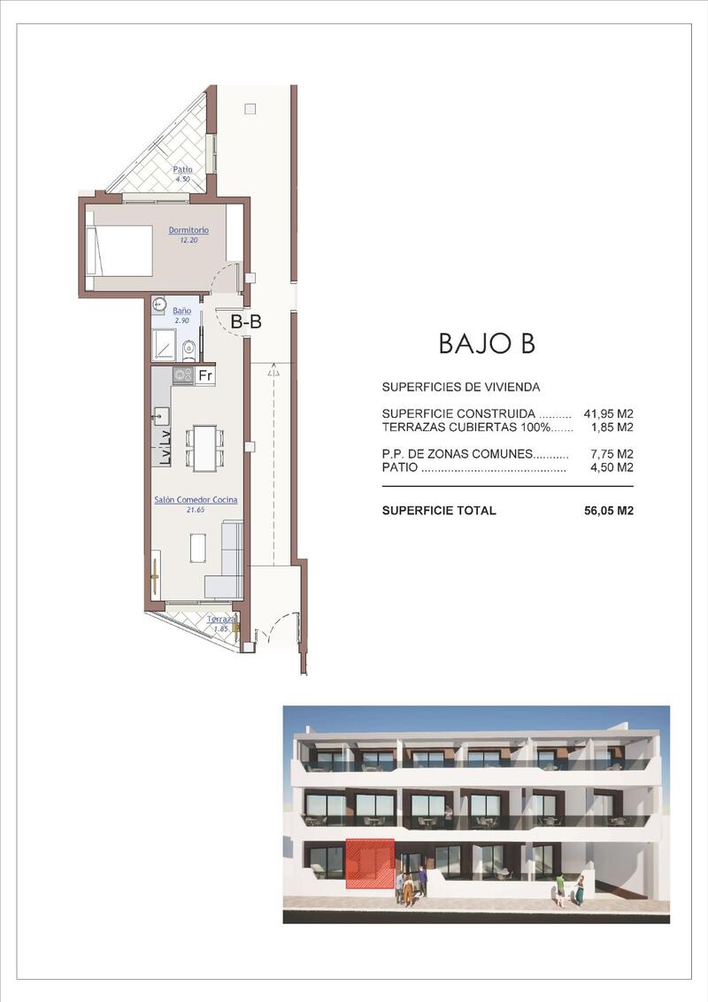 1 Cuarto Apartamento en venta