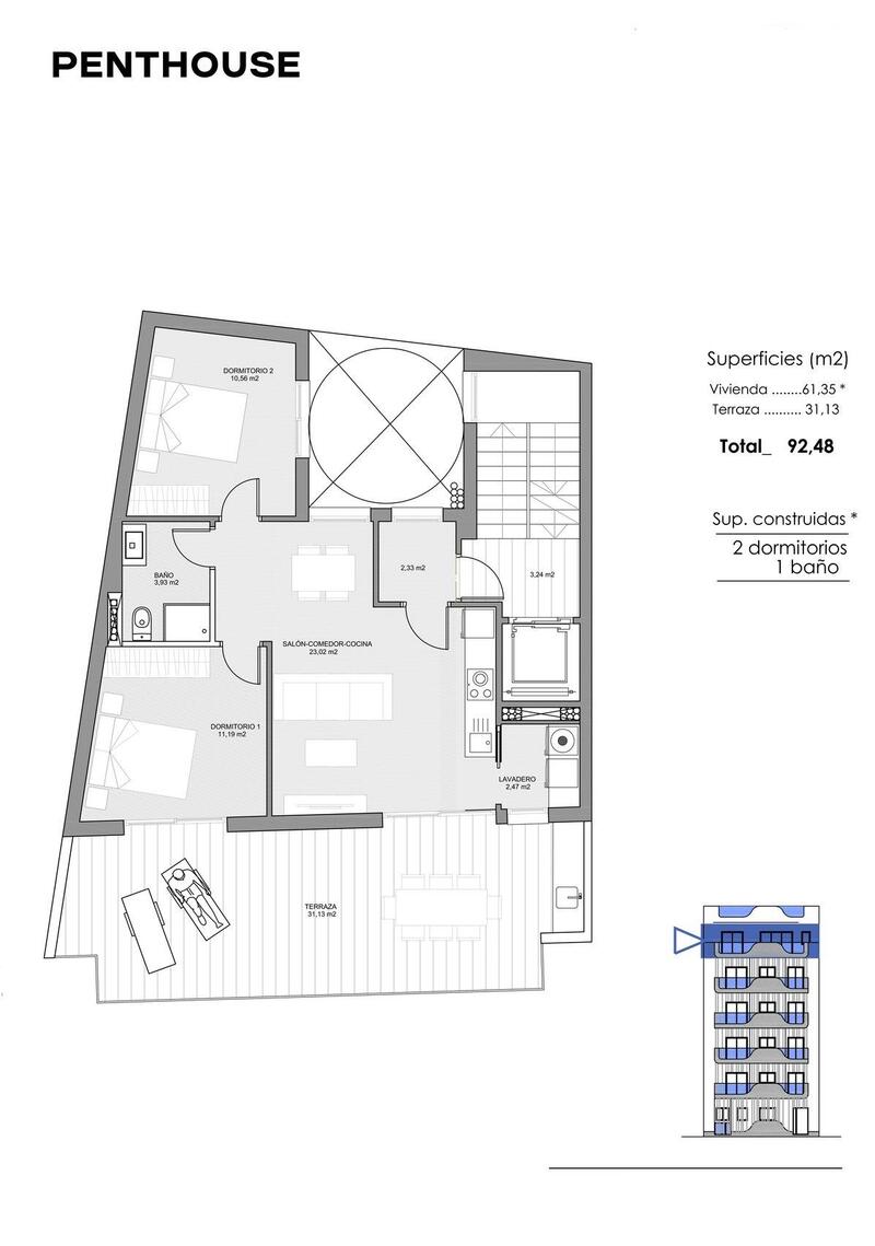 2 Cuarto Apartamento en venta