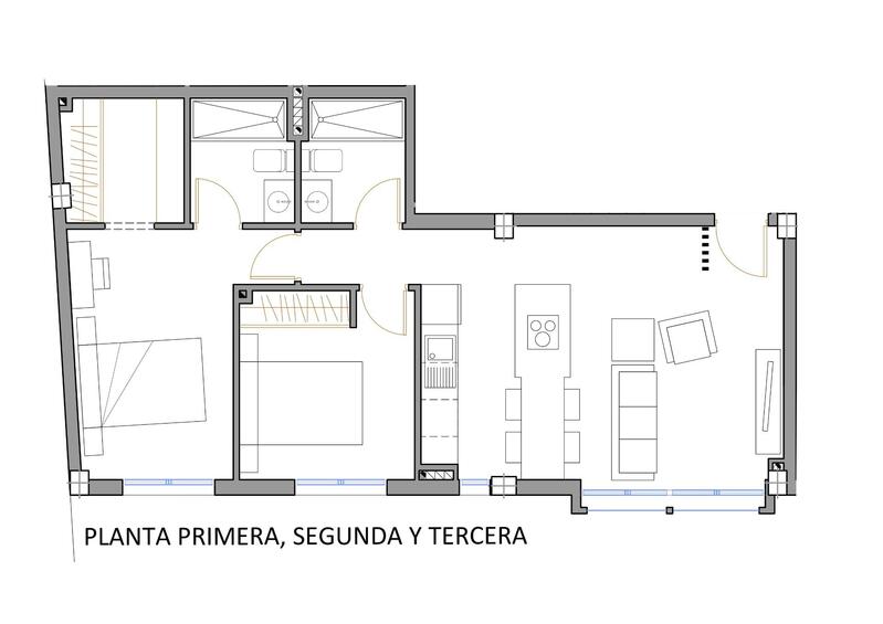 2 Cuarto Apartamento en venta