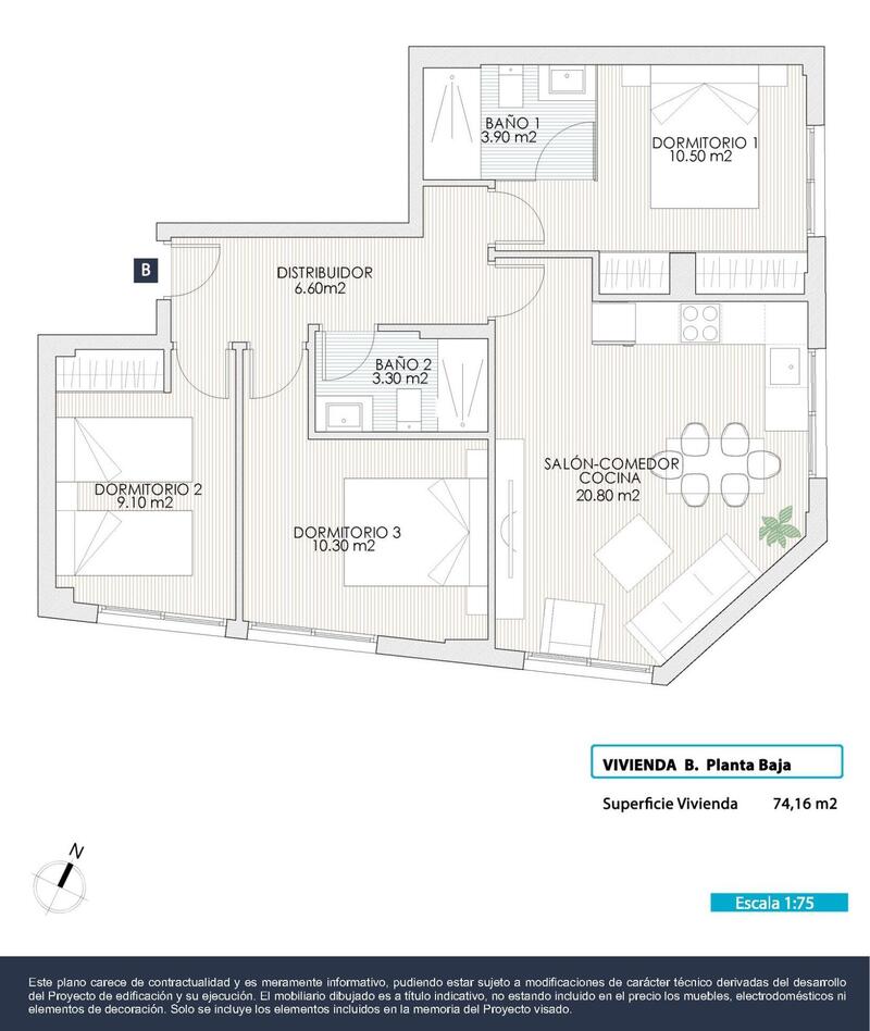 3 Cuarto Apartamento en venta