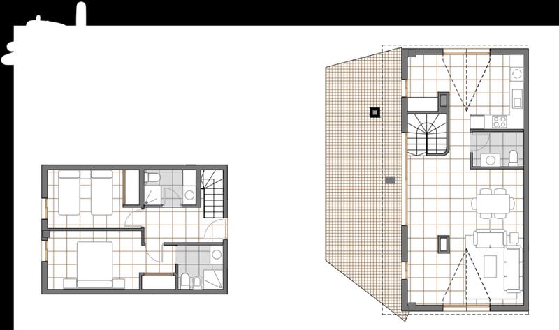 2 chambre Appartement à vendre