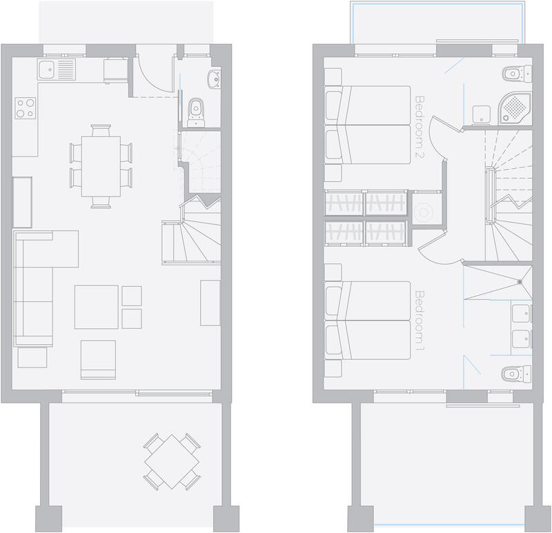 2 slaapkamer Gezinswoning Te koop