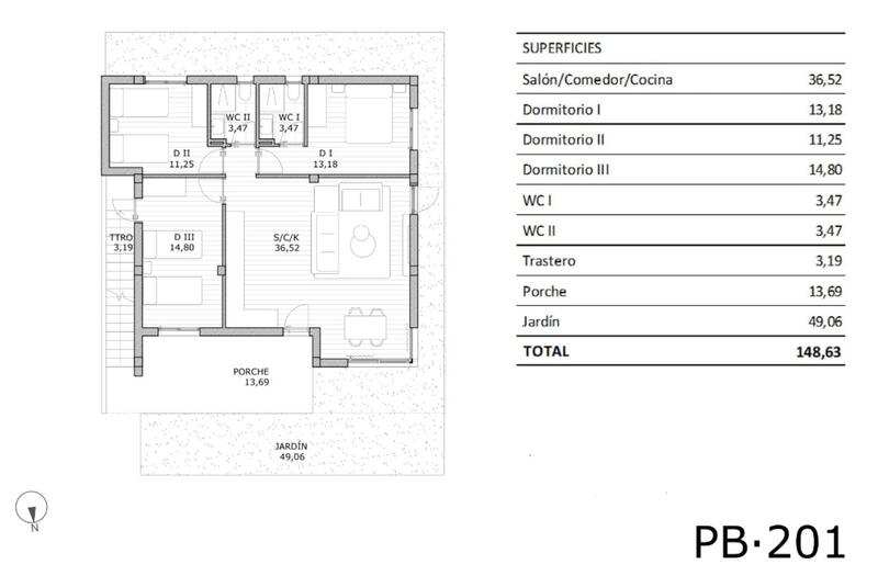 3 slaapkamer Appartement Te koop