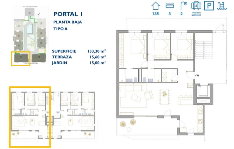 3 bedroom Apartment for sale