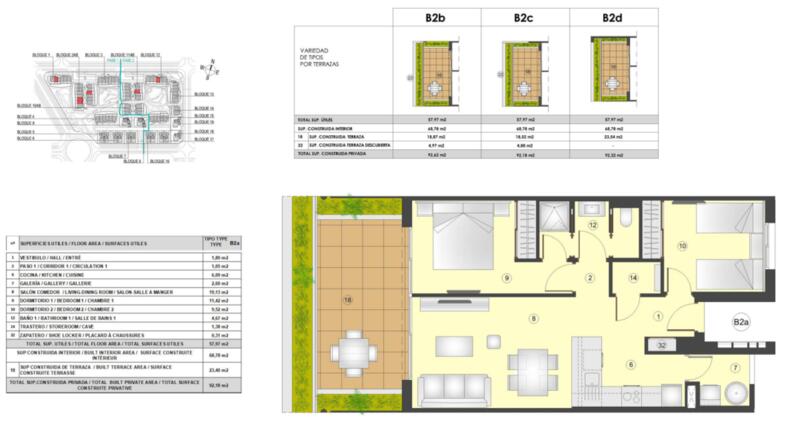 2 Schlafzimmer Appartement zu verkaufen