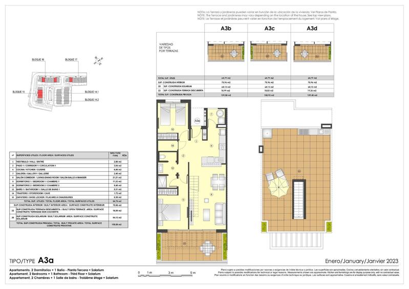 2 chambre Appartement à vendre