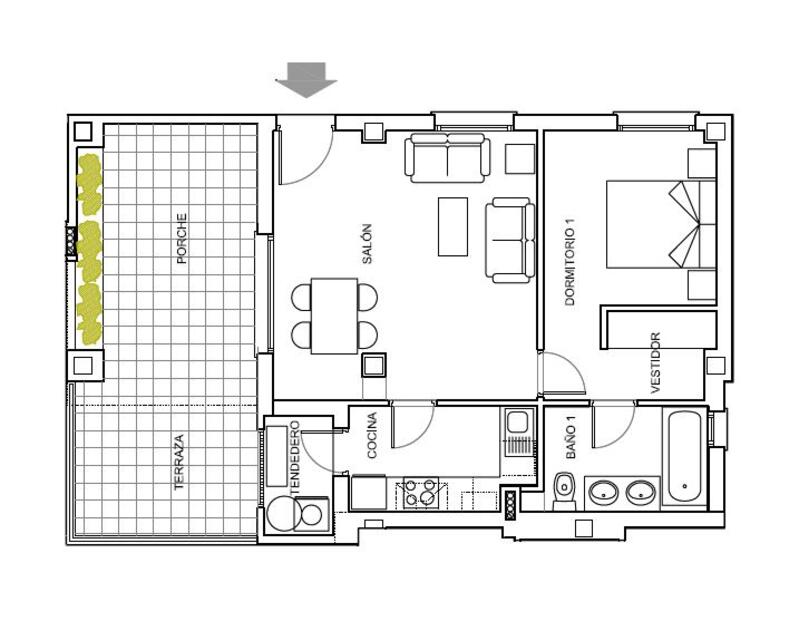 2 Cuarto Apartamento en venta