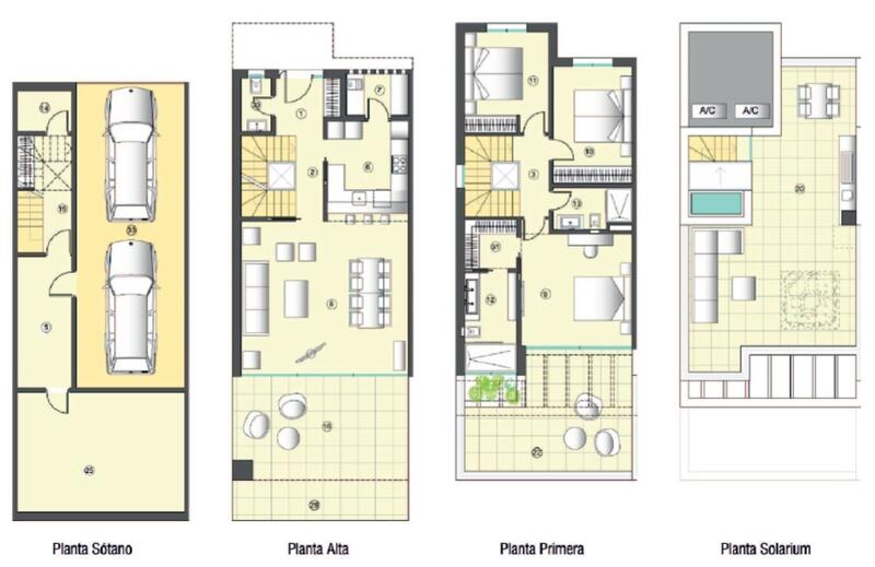 3 Schlafzimmer Stadthaus zu verkaufen