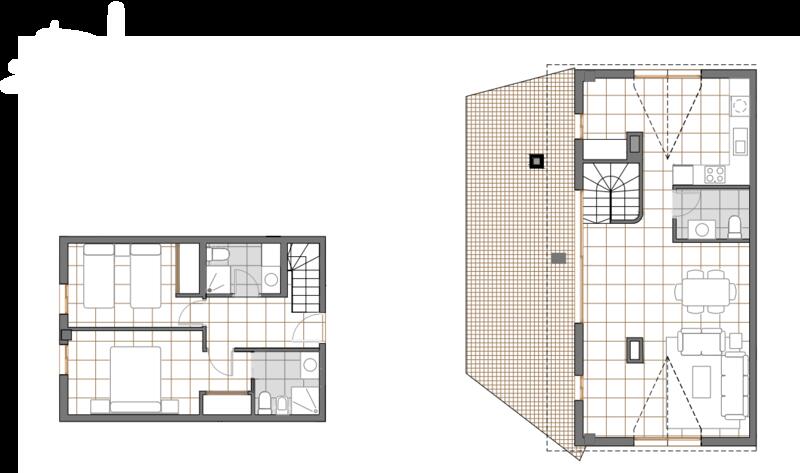 2 chambre Appartement à vendre