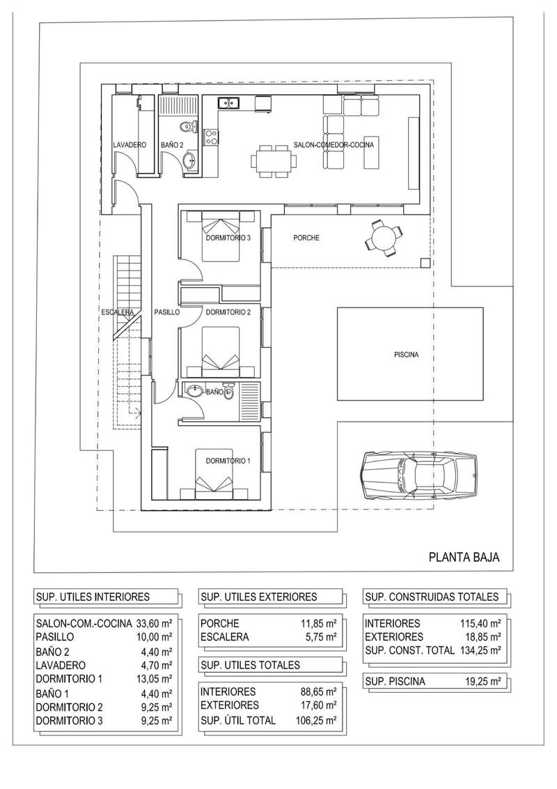 3 Schlafzimmer Villa zu verkaufen