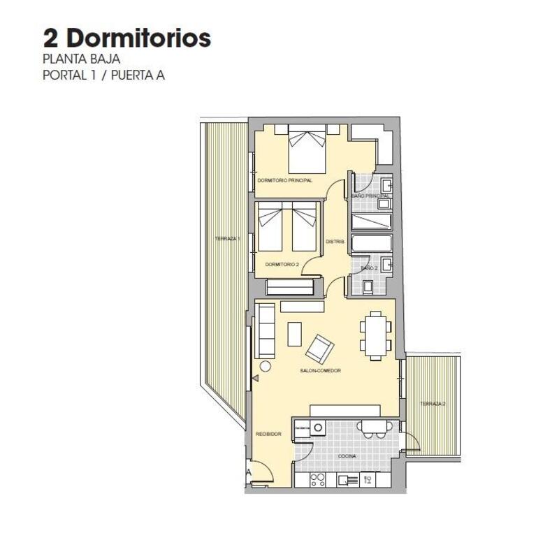 2 Cuarto Apartamento en venta