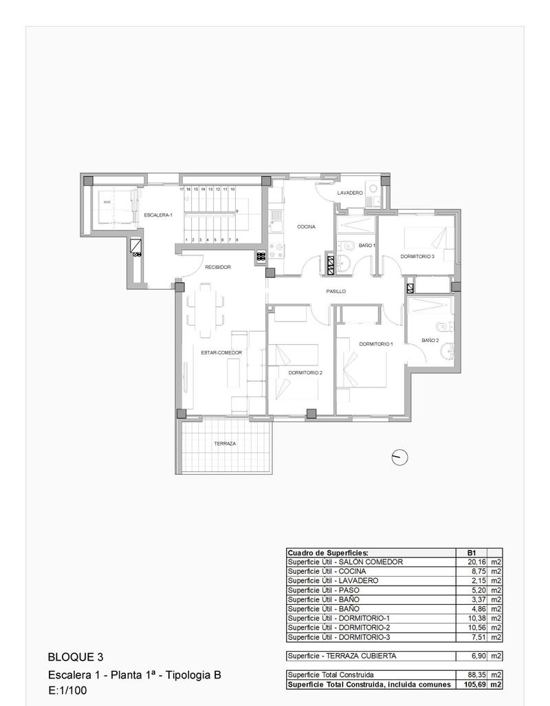 3 Cuarto Apartamento en venta