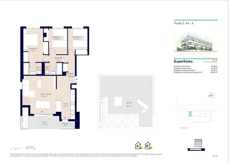 3 Cuarto Apartamento en venta