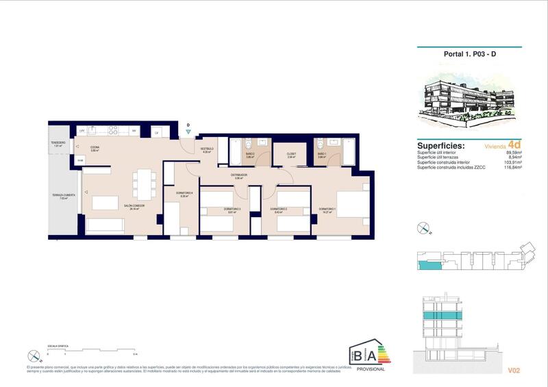 4 Cuarto Apartamento en venta