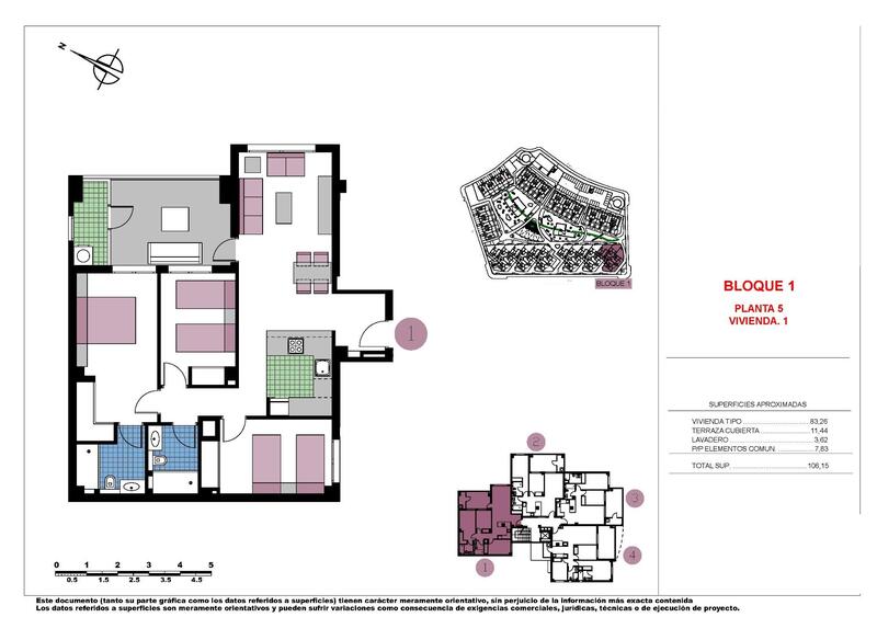 3 Schlafzimmer Appartement zu verkaufen