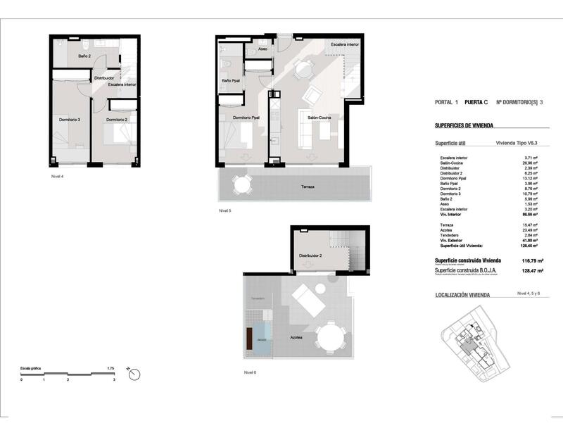 3 Schlafzimmer Appartement zu verkaufen