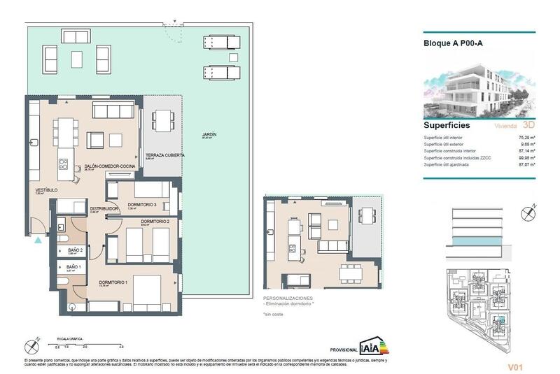 3 Cuarto Apartamento en venta