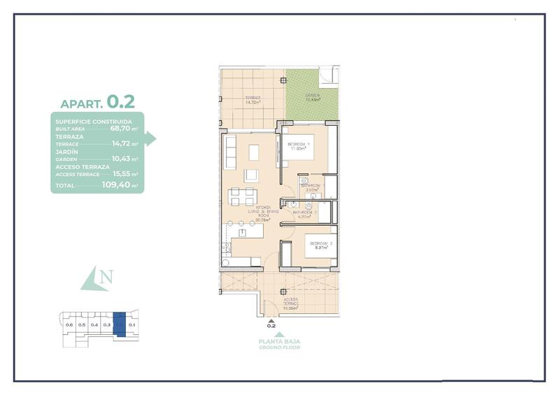 2 Cuarto Apartamento en venta