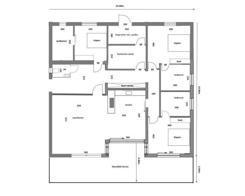 3 спальная комната вилла продается