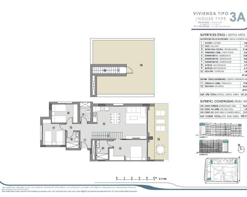 3 Schlafzimmer Appartement zu verkaufen