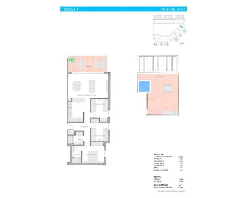 3 chambre Appartement à vendre