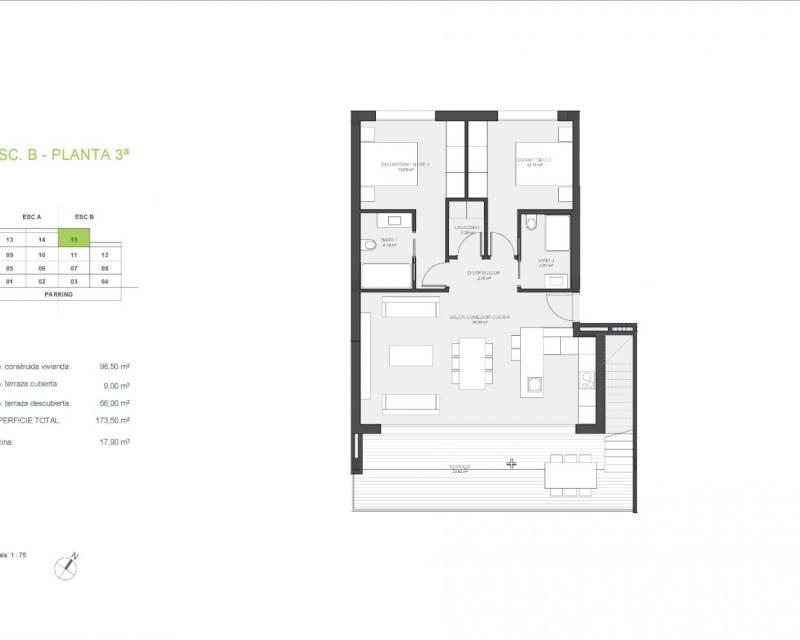 2 Cuarto Apartamento en venta