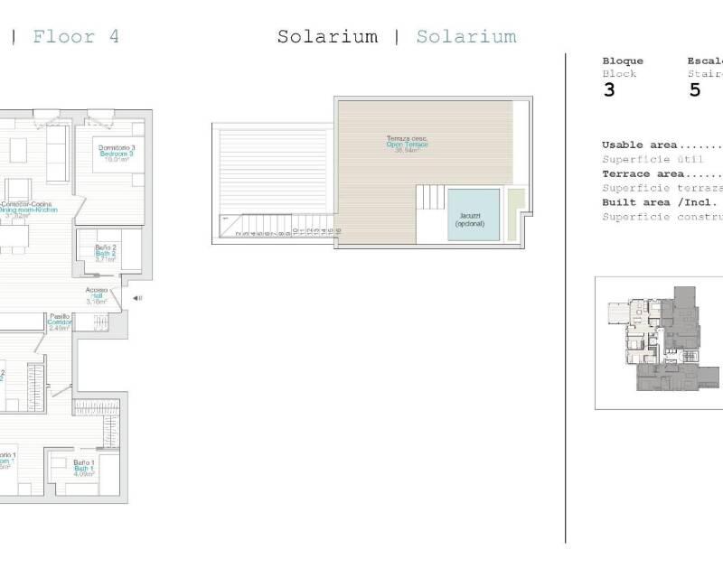 3 Schlafzimmer Appartement zu verkaufen