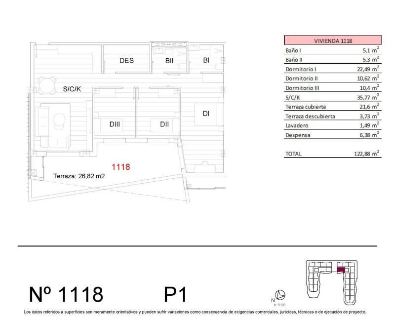 3 Cuarto Apartamento en venta