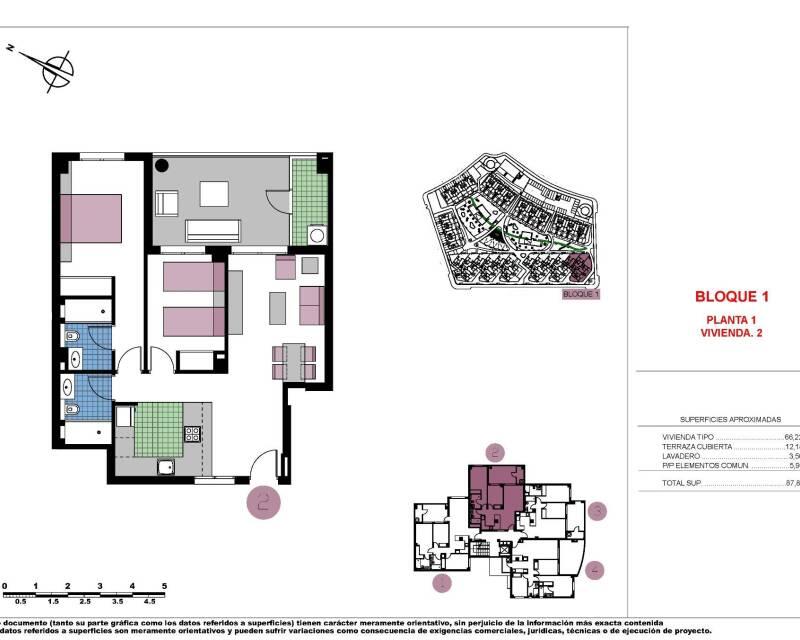 2 Schlafzimmer Appartement zu verkaufen