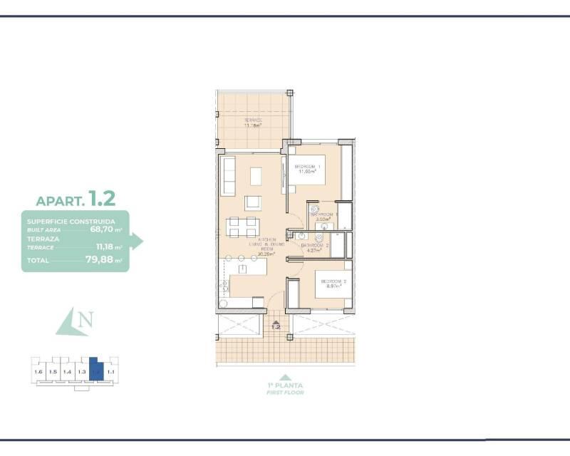 2 bedroom Apartment for sale