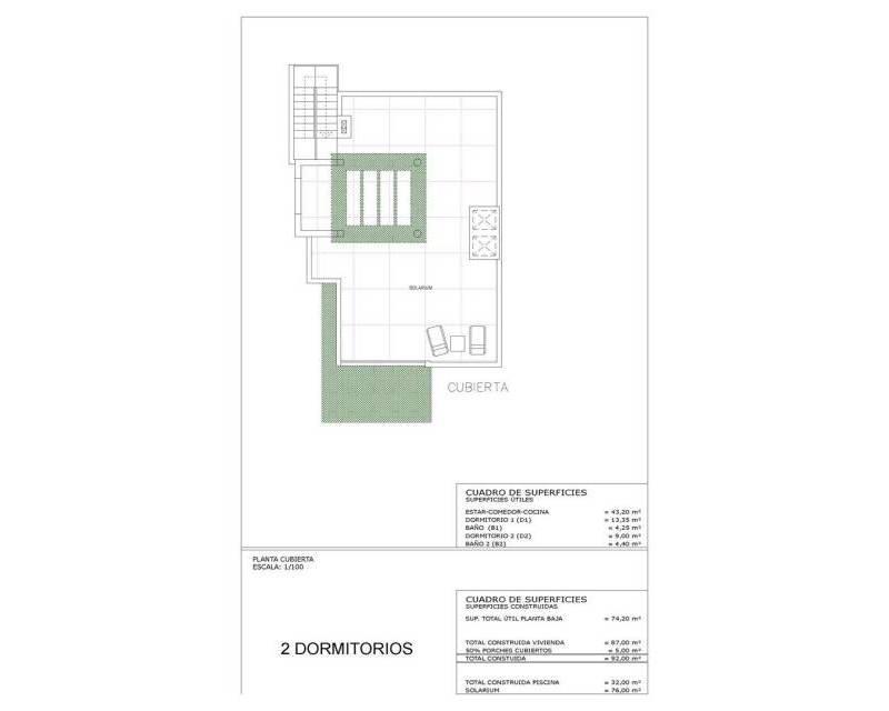 2 Schlafzimmer Villa zu verkaufen