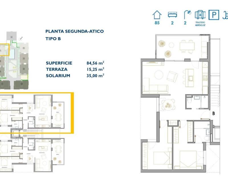 2 Cuarto Apartamento en venta