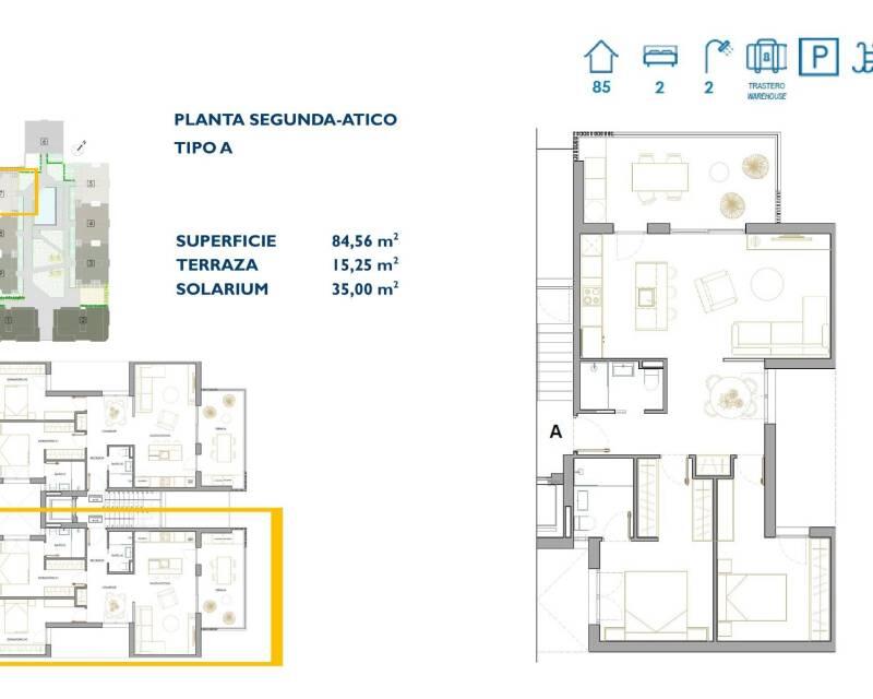 2 Cuarto Apartamento en venta