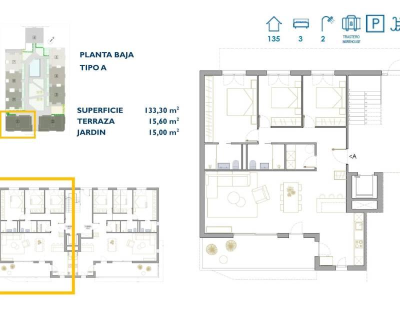 3 Cuarto Apartamento en venta