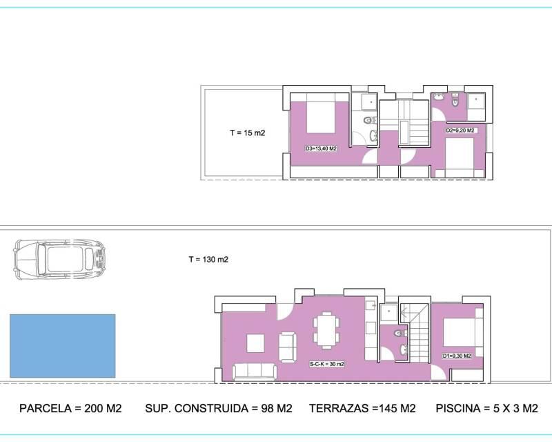 3 slaapkamer Villa Te koop